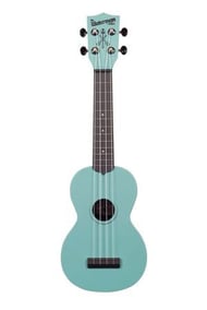 Waterman Soprano Composite Ukulele Aqua Mist, with Bag